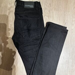 Express Men's Dark Denim Slim Jeans